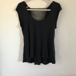 Free people black cotton tee
